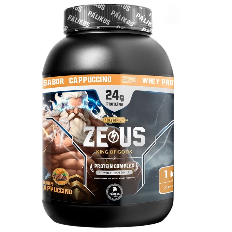 PALIKOS FITNESS - Proteina 1kg Whey Complex / Sabor Cappuccino/ 30 servicios.