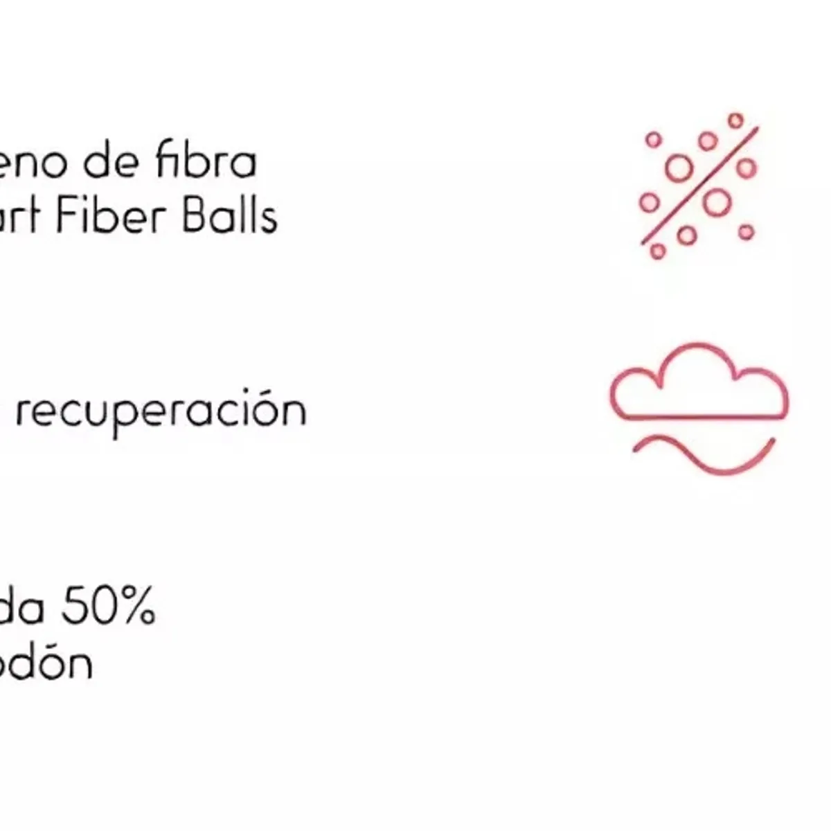 ROSEN - Pack 2 Almohadas Rosen Plus Americana 50 X 70 Cm