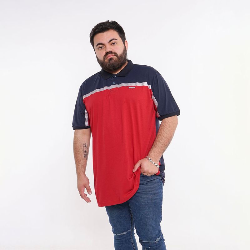 GANGSTER - Plus Polera Cuello Dynamo Azul
