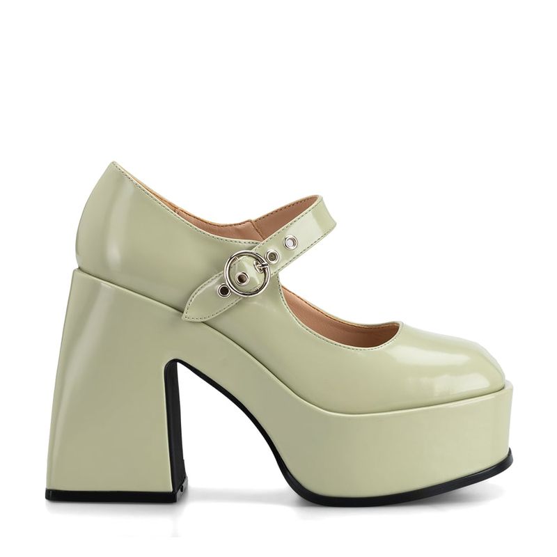 WEIDE - Zapato Taco Alto  Verde Casual YL52 Weide