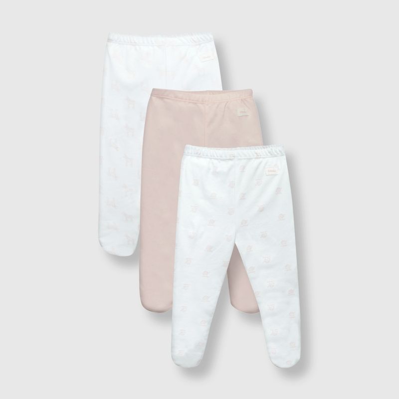 COLLOKY - Panty ballerina de bebé niña de algodón 3 pack pink / rosado (0 a 24 meses) 12-18 meses