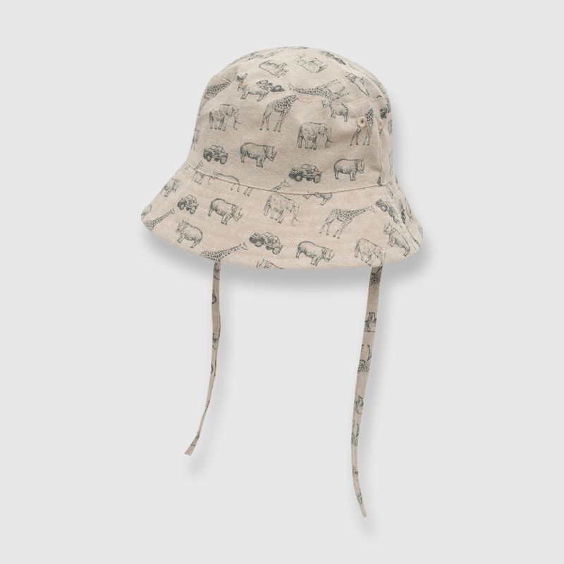 COLLOKY - Sombrero de bebé niño de gabardina beige (0 a 9 meses) S