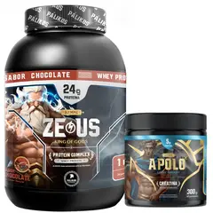PALIKOS FITNESS - PACK WARRIORCreatina Apolo 300gProteina Zeus COMPLEX 1kg Chocolate