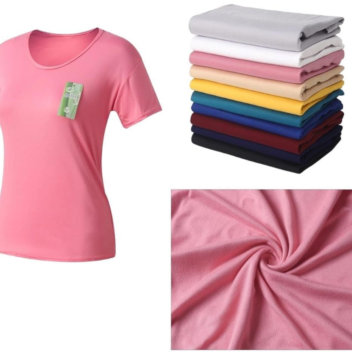 AGW - Pack 3 Poleras Bambú Mujer Manga Corta