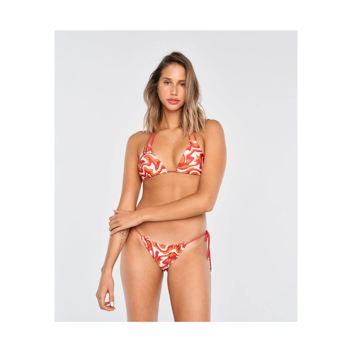 LOUNGE - Bikini Mujer Ajustable Color Lava LOUNGE