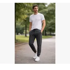 GENERICO - Pack 3 Pantalones Buzo Hombre Sin Polar. Con Puño Deportivo