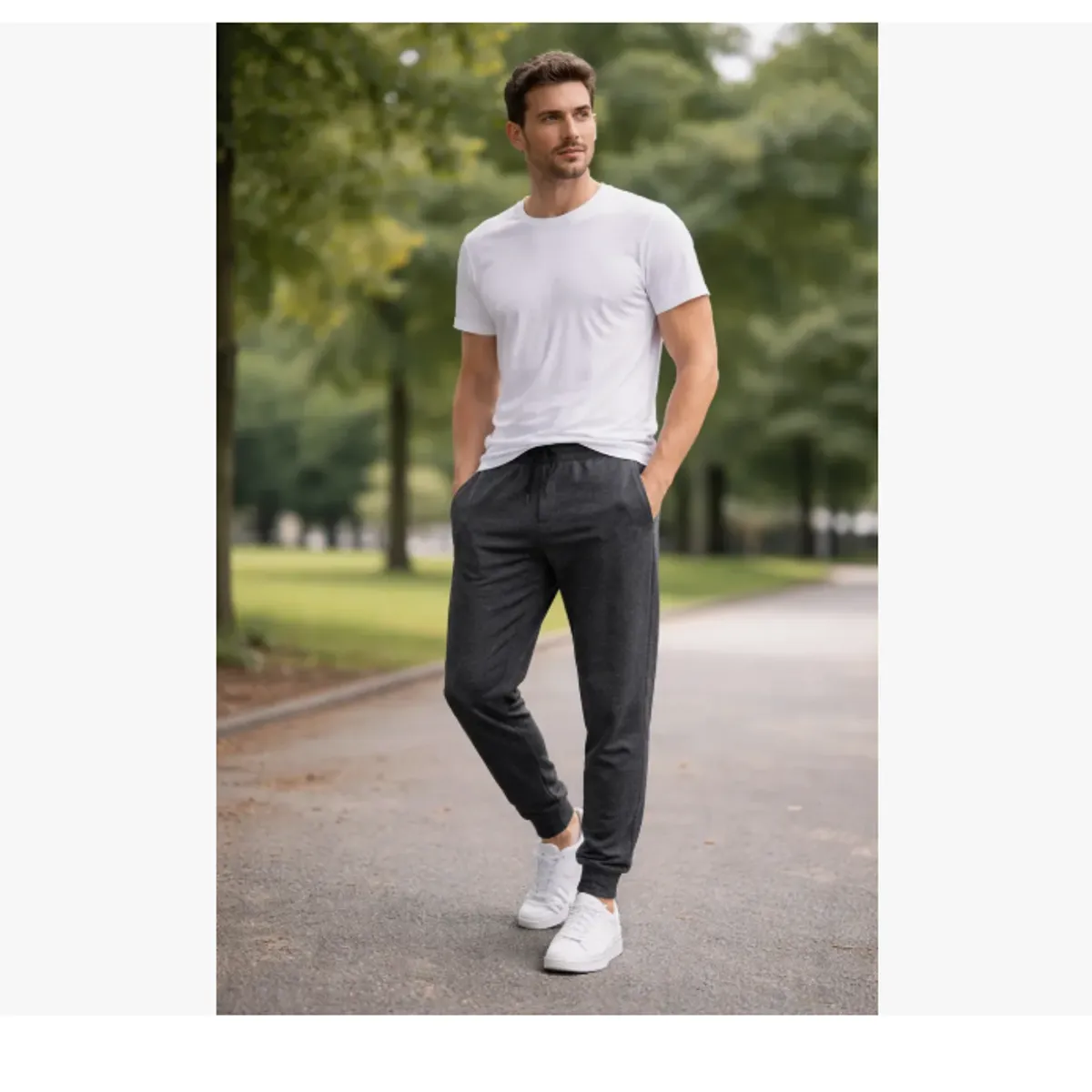 GENERICO - Pack 3 Pantalones Buzo Hombre Sin Polar. Con Puño Deportivo