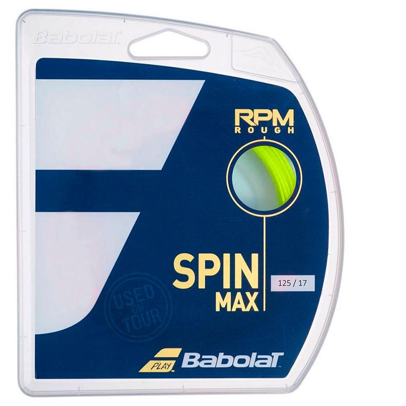 BABOLAT - CUERDA TENIS BABOLAT RPM ROUGH 12 MTS - 1.30 (AMARILLO)