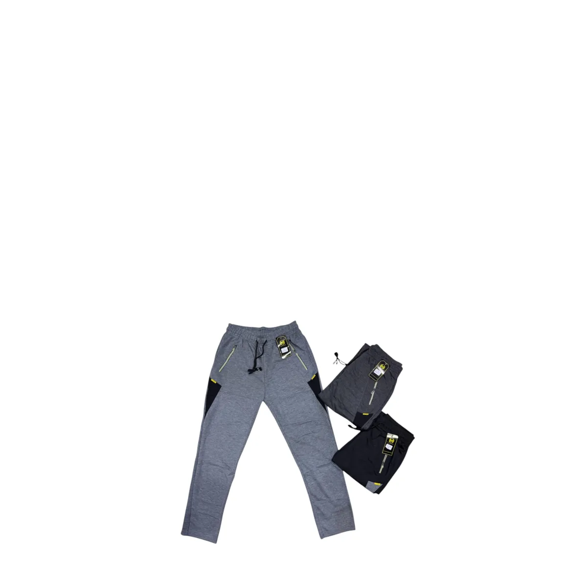 AGW - Pack 3 Pantalones Buzo Hombre Sin Polar. Sin Puño Deportivo