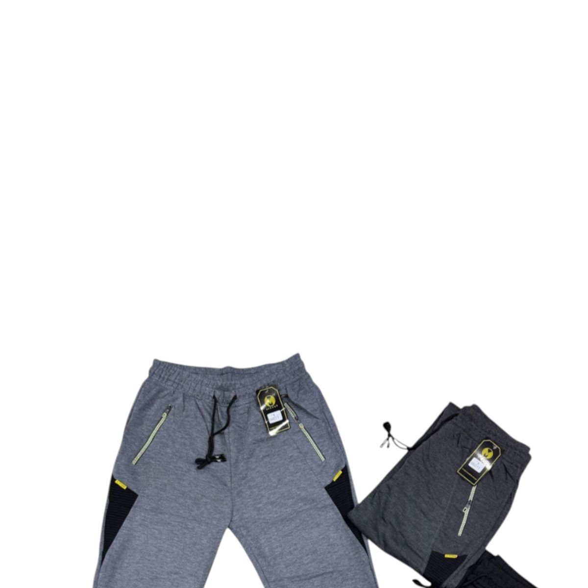 AGW - Pack 3 Pantalones Buzo Hombre Sin Polar. Sin Puño Deportivo