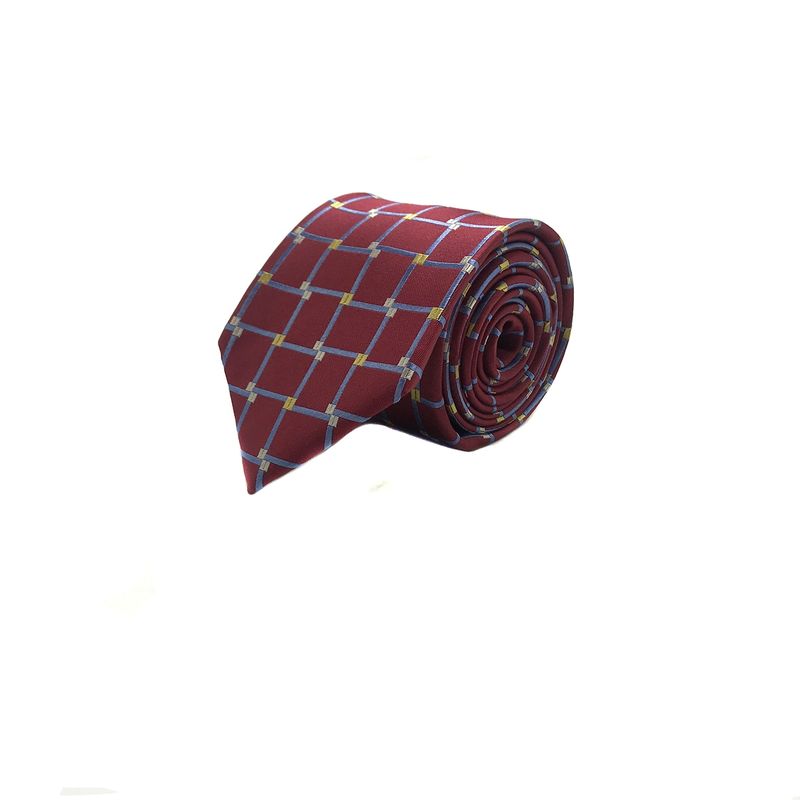 TOPWOLF - Corbata Seda Diseño Fantasía Rojo 8cm