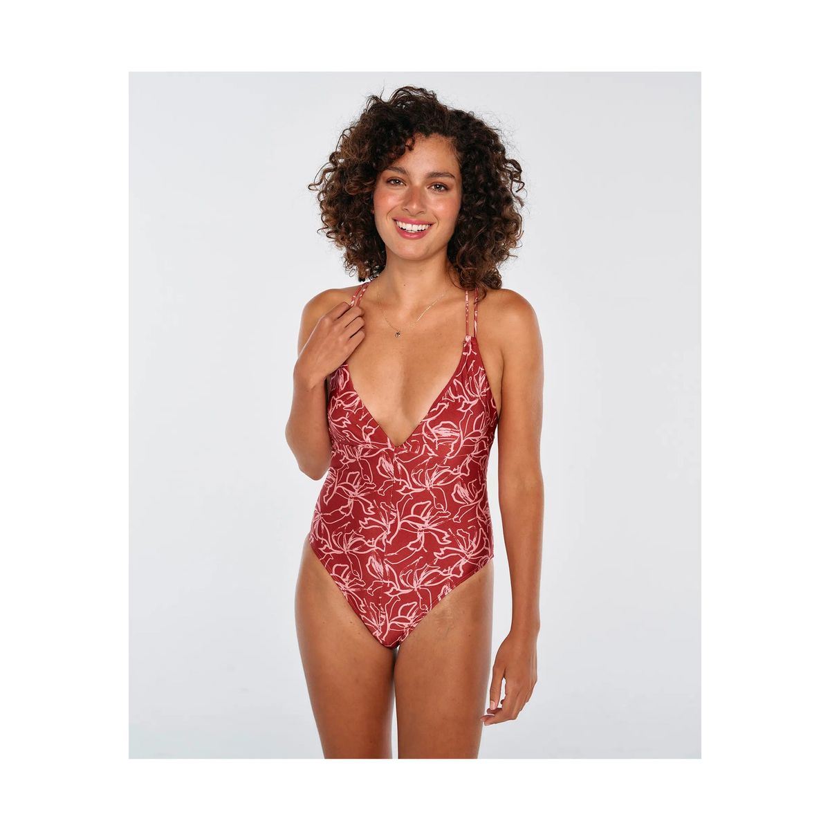 LOUNGE - Traje De Baño Mujer Escote En V Flower Dance LOUNGE