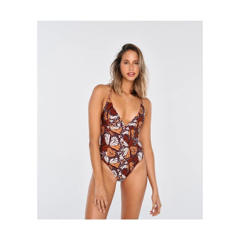 LOUNGE - Traje De Baño Mujer Escote Mixed Butterfly LOUNGE