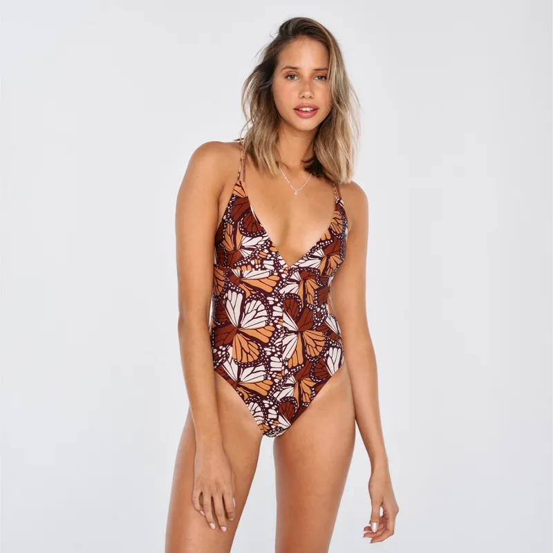 LOUNGE - Traje De Baño Mujer Escote Mixed Butterfly LOUNGE