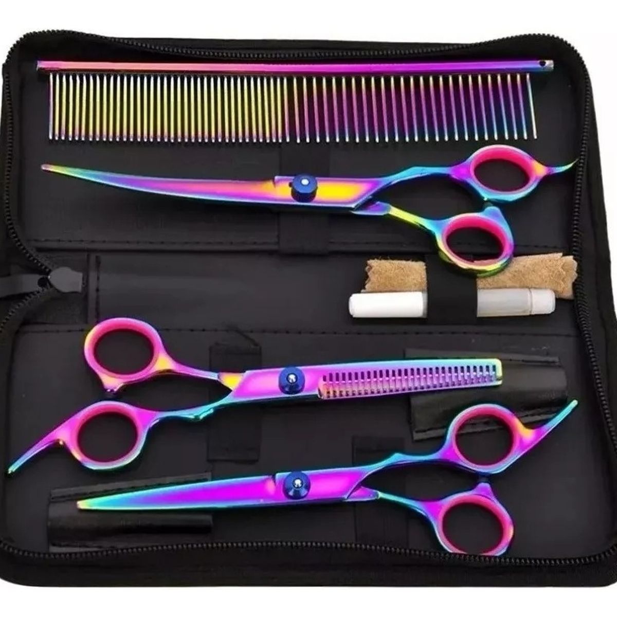 U BUY - Juego De Tijeras Para Aseo De Perros Mascotas Profesional.