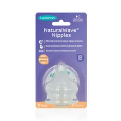 LANSINOH - Tetinas Natural wave – 2 unid FLUJOS LENTO