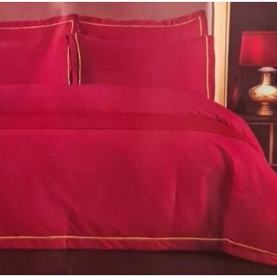 Imagen 2 del producto Juego De Sábanas 2 Plazas 144 Hilos 4 Piezas Rojo
