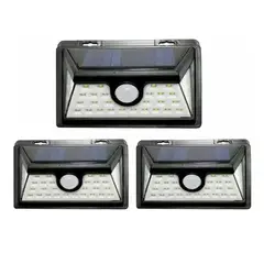 ESHOPANGIE - X3 Focos Solar 30 Led Exterior 6w Sensor De Movimiento 800lm