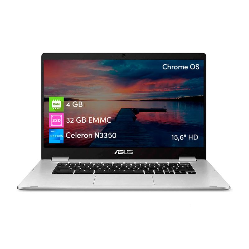 ASUS - Notebook Chromebook Asus Celeron 4GB 32GB 15.6 ChromeOs Gris.