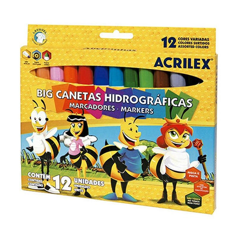 GENERICO - MARCADOR JUMBO 12 COLORES