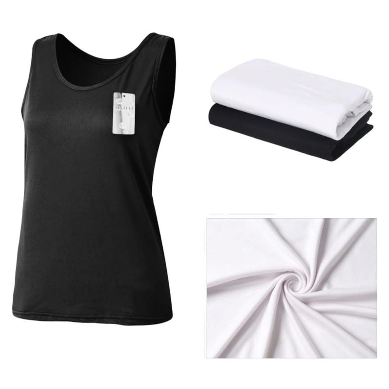 AGW - Pack 3 Camisetas Sin Manga Bambu Mujer