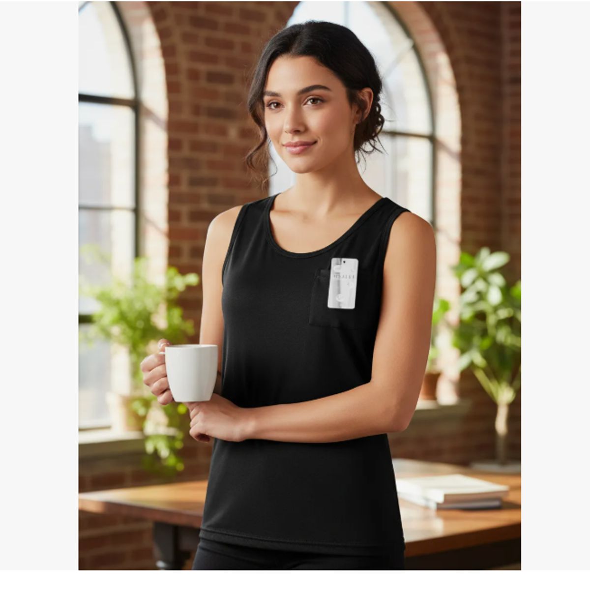 AGW - Pack 3 Camisetas Sin Manga Bambu Mujer