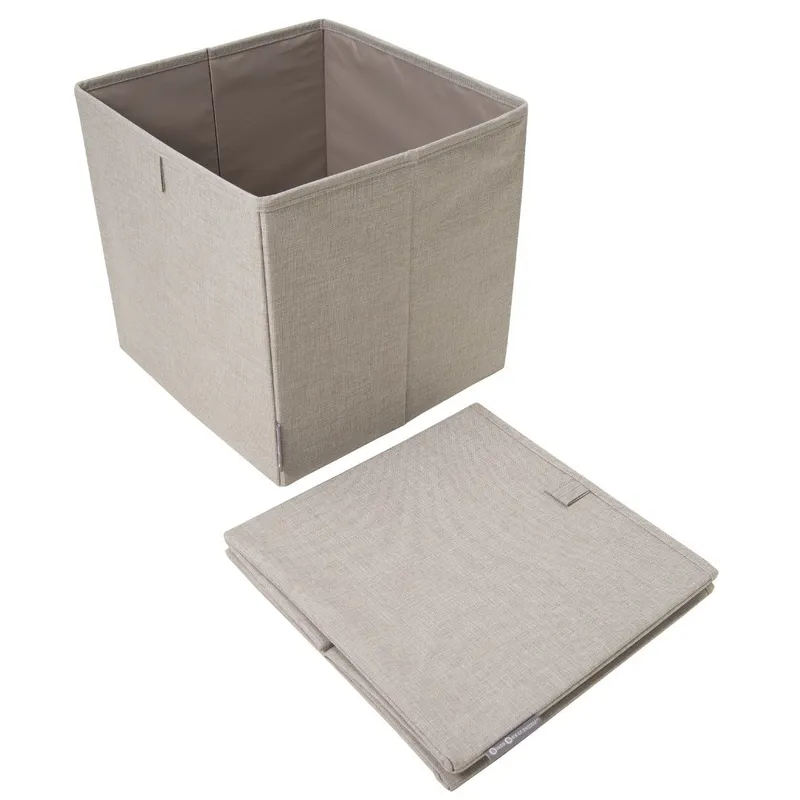 BIGSO - Cesto Cuadrado de Almacenamiento Soft Beige Bigso®