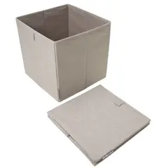 BIGSO - Cesto Cuadrado de Almacenamiento Soft Beige Bigso®