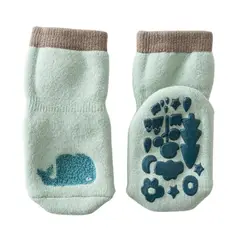 TU SAQUITO - Calcetines de bebé con antideslizante, diseño Ballena