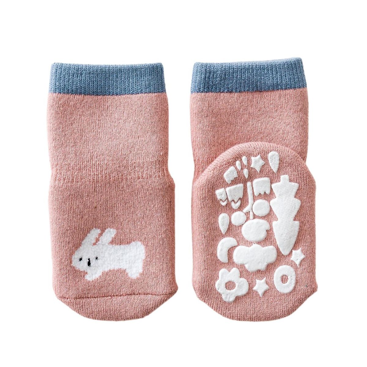 TU SAQUITO - Calcetines de bebé con antideslizante, diseño Conejo