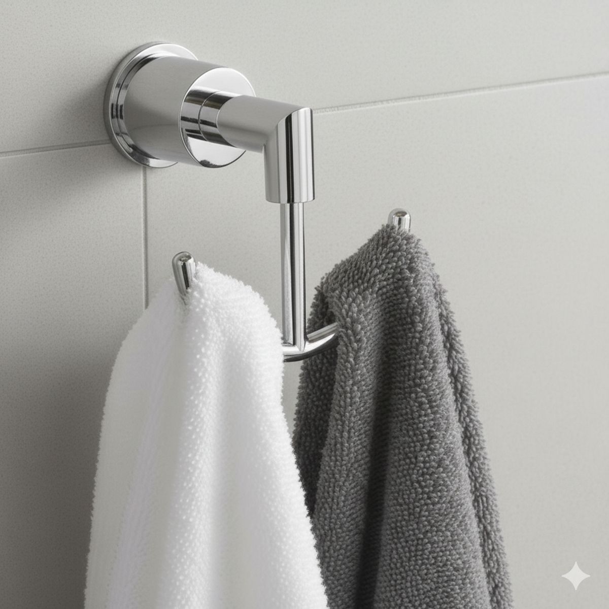 STRETTO - Percha Gancho Colgador Doble Toalla Stella Stretto