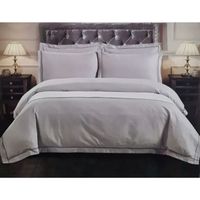 Juego De Sábanas Plaza y Media Algodón Gris