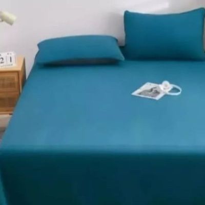 Imagen 2 del producto Juego De Sábanas 2 Plazas 144 Hilos 4 Piezas Turquesa