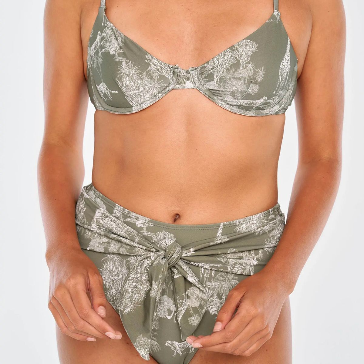 LOUNGE - Bikini Mujer Copa Tiro Alto African Safari LOUNGE