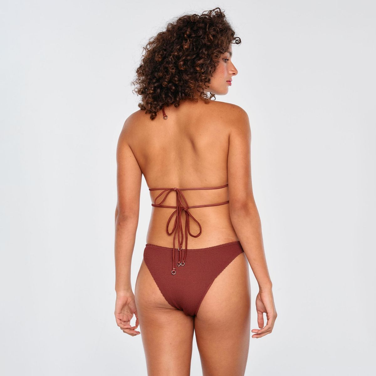 LOUNGE - Bikini Mujer Tiras Café LOUNGE