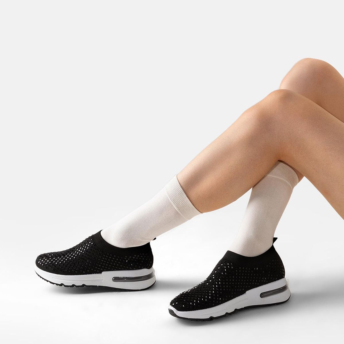 WEIDE - Zapatilla Deportiva Negra Mujer Weide TFA181