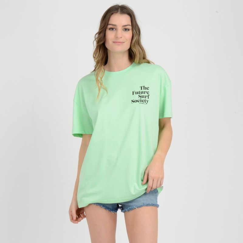 O'NEILL - POLERA MANGA CORTA BIRCH  VERDE CLARO