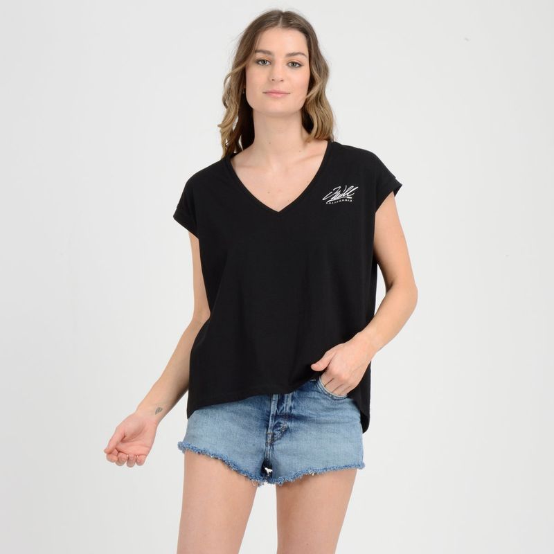 O'NEILL - POLERA MANGA CORTA ANGEL  NEGRO