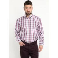Camisa Fantasia Premium Manga Larga Boton Cuello Gris Melange