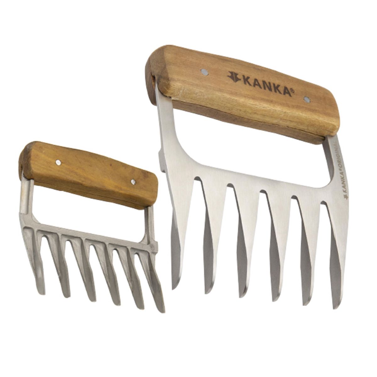 KANKA - KANKA - Set 2 Garras para Asado Acero Inoxidable Premium