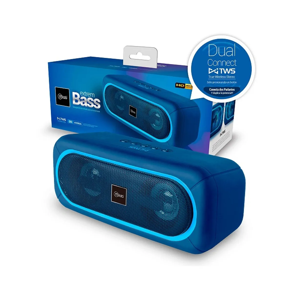 MLAB - Parlante Extrem Bass – TWS Blue 8909 Nexstore
