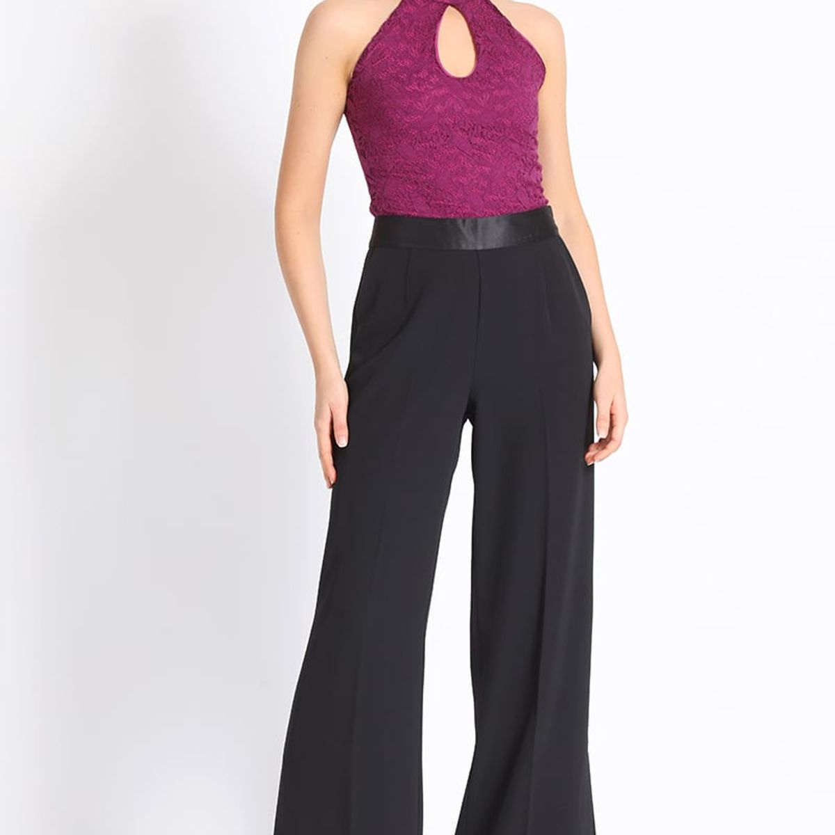 LIOLA - Top Halter Ciruela Liola