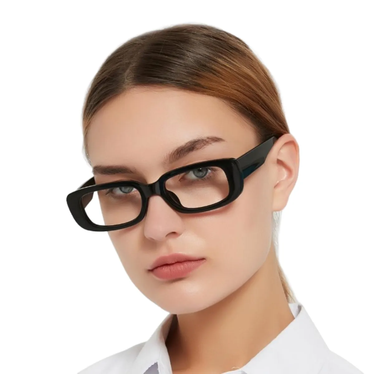 GENERICO - Gafas Lentes De Descanso Filtro Luz Azul Retro Negro