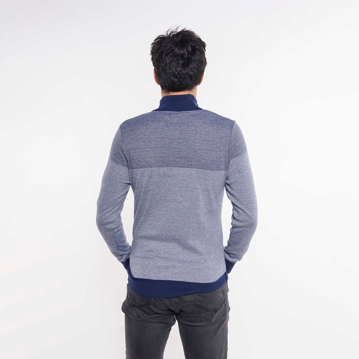 GANGSTER - Chaleco Delgado Quejigo Azul Gangster