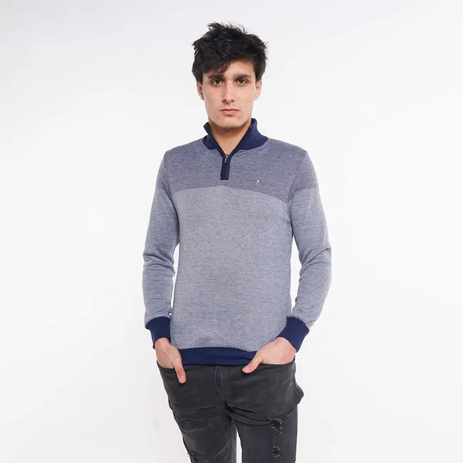 GANGSTER - Chaleco Delgado Quejigo Azul Gangster