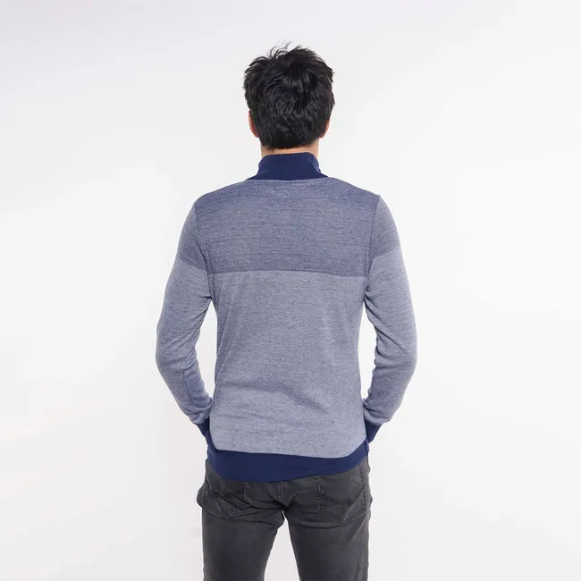 GANGSTER - Chaleco Delgado Quejigo Azul Gangster