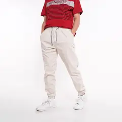 GANGSTER - Niño Pantalon Over Canvas Beige