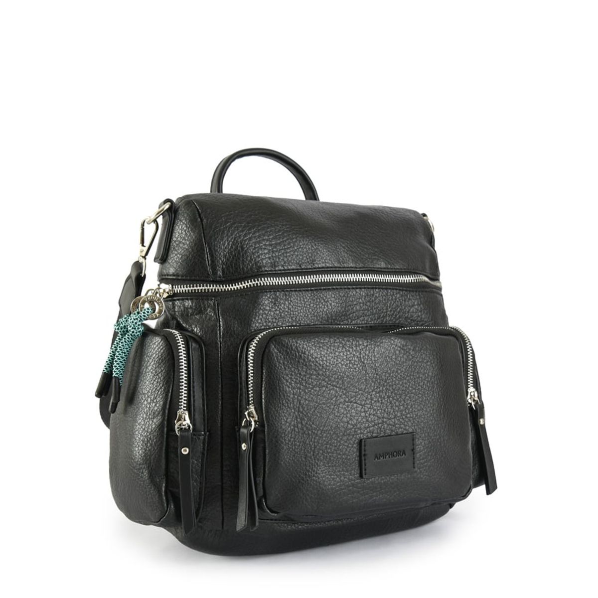 AMPHORA - Mochila Mediana Polinne Negro