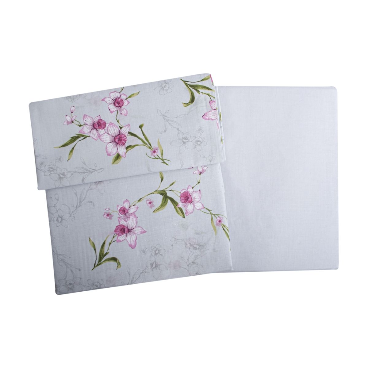 PALERMO - SET SABANA 144 HILOS NARCISO GRIS 1.5 PLAZAS