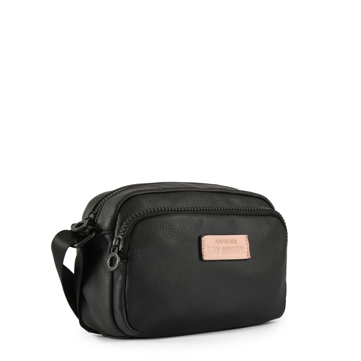 AMPHORA - Cartera Bandolera Pequeña Sucre Negro